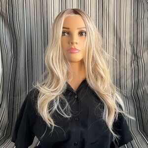 Belle Tress Tropical Punch in Butterbeer Blonde, Lace Front, Mono Part, NWT